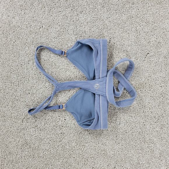 Lululemon‎ Womens Rue Boheme Bra XS Blue Racer Back Wanderlust Limited Edition - Picture 10 of 12